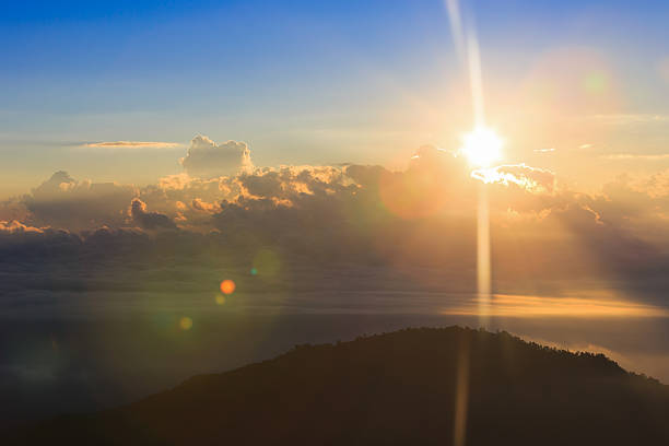 istock Beautiful summer landscape with sunset in the mountain. 629821536