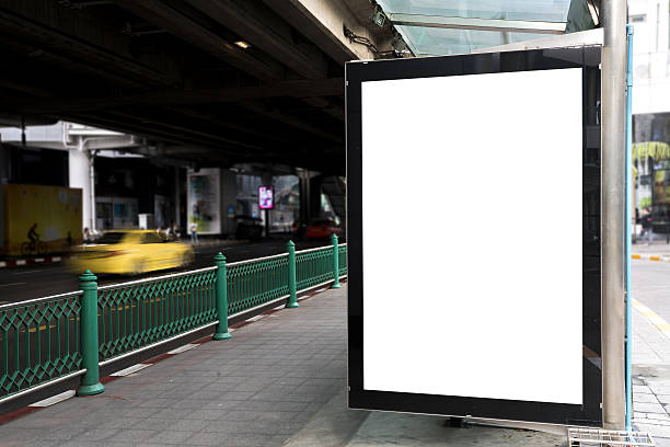 istock Blank Billboard advertisement in the street for advertising 629822542