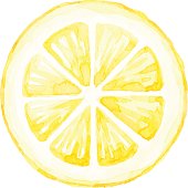 istock Watercolor Lemon Slice 629822652