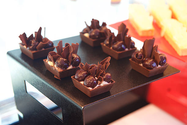 istock Chocolate canapes food 629827452