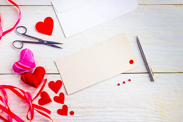 istock blank greeting cards on Valentine's Day 629828756