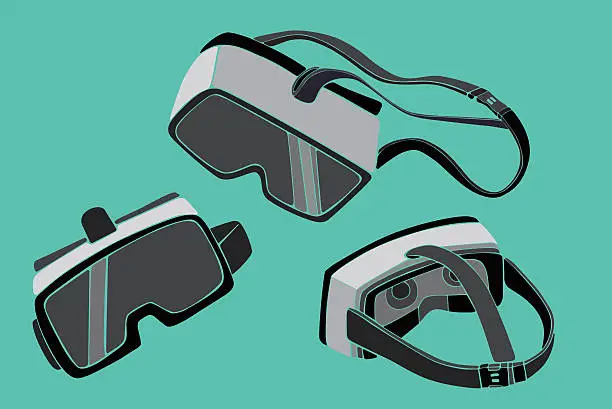 Vector illustration of VR headset