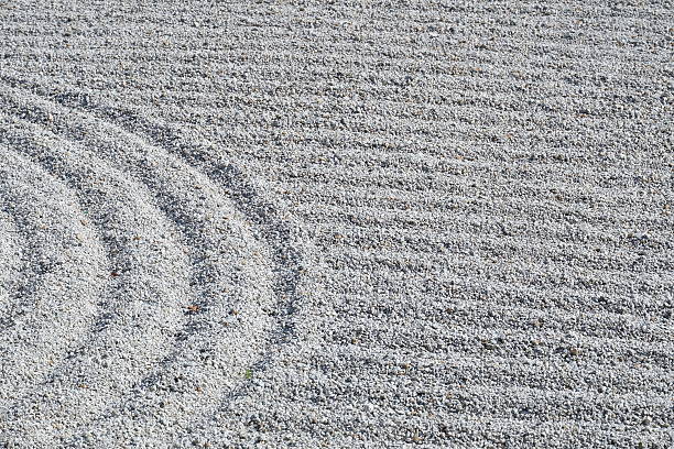 istock pattern of dry landscape garden 629835862