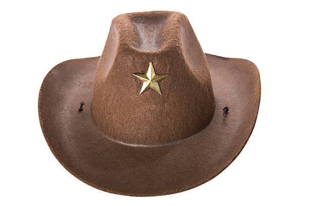 cowboy's hat with star - fotografia de stock