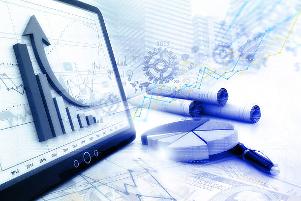 istock Economical stock market graph 629839922