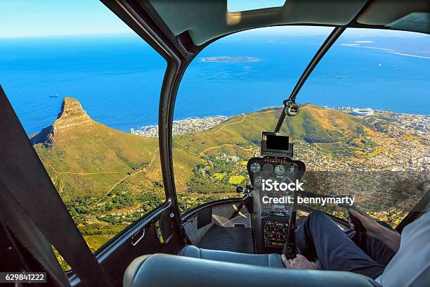 Scenic Flight Cape Town Stock Photo - Download Image Now - Helicopter, Cape Town, Africa