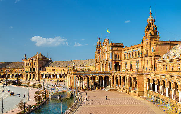 istock Main building of Plaza de Espana, an architecture complex in 629865920