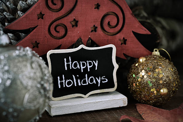 istock christmas balls and text happy holidays 629866476