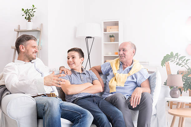 istock Grandfather, son and grandson 629866738