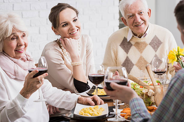 istock Smiling members of family 629867024
