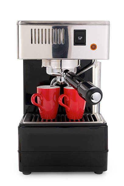 istock Espresso machine with clipping path isolated on white background 629869238