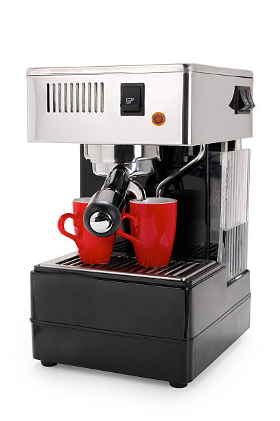 istock Espresso machine on white background with clipping path isolated 629869650