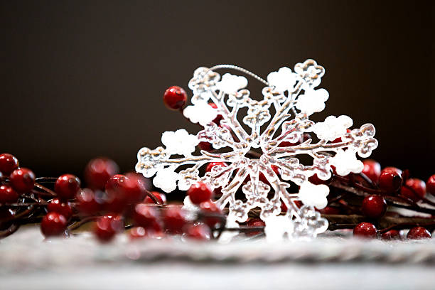 Christmas snowflake, Merry Christmas card