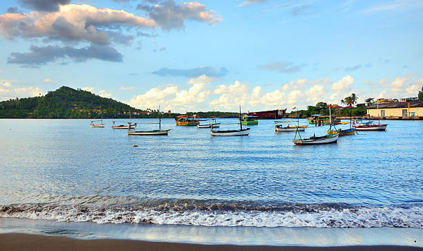 Baracoa Bay at sunset, Cuba Baracoa was discovered by Christopher Columbus during his first voyage, on 27th November 1492. baracoa stock pictures, royalty-free photos & images