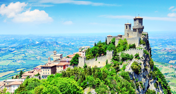 Della Guaita or Rocca in the oldest and most famous tower of San Marino