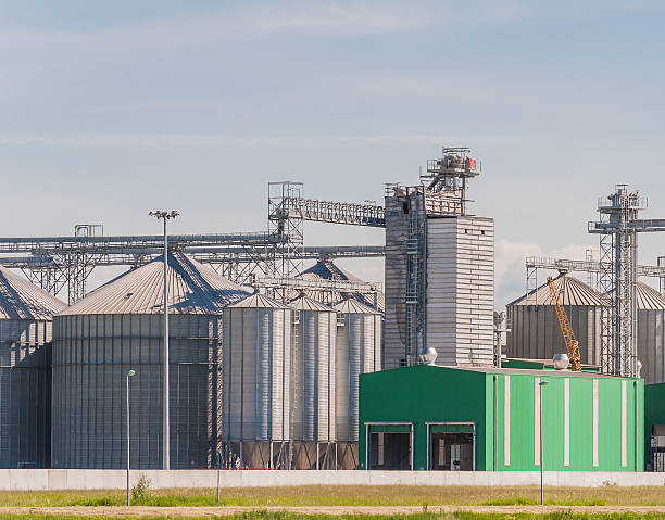 istock Storage facility cereals, and biogas production 629951088