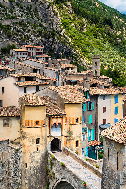Entrance to ancient town of Entrevaux, Southern France.