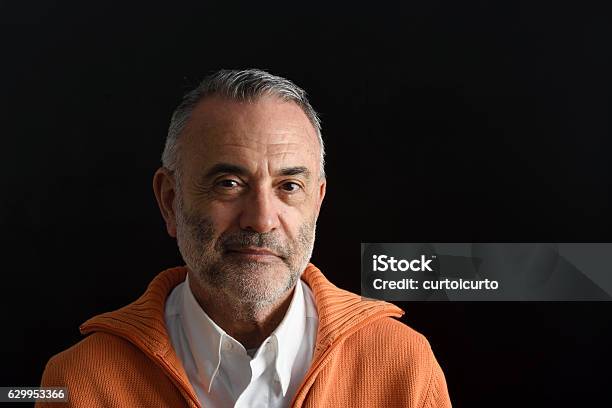 Portrait Of A Man Stock Photo - Download Image Now - Men, Serious, Portrait