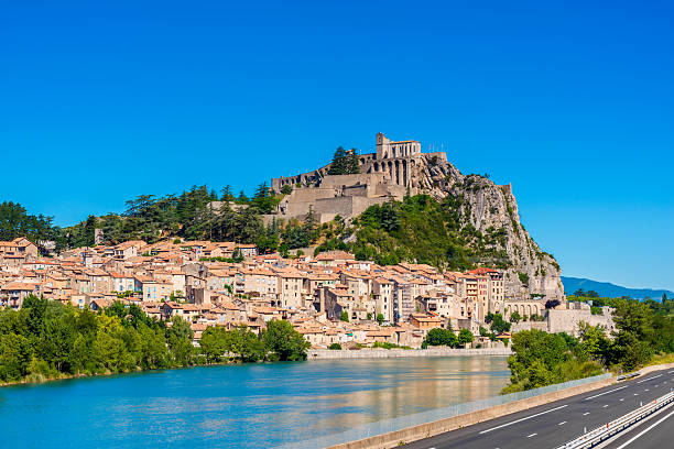Sisteron France View on the village of Sisteron, Southern France. alpes de haute provence photos stock pictures, royalty-free photos & images