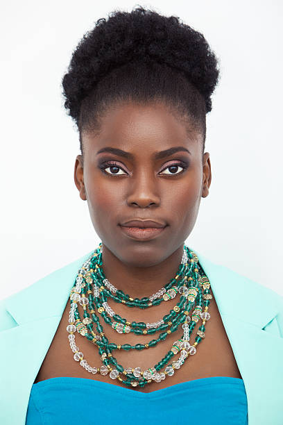 istock Beautiful African woman portrait 629962584