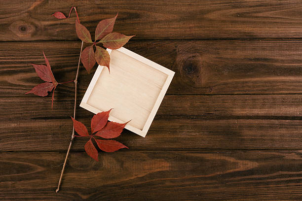istock Light wooden box on a dark  background 629963074