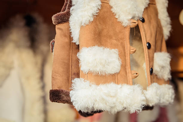 istock Traditional sheepskin and wool clothing. 629963084