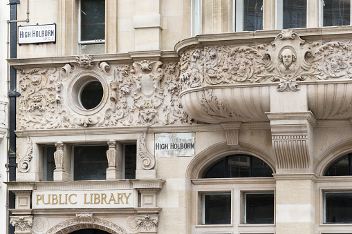 This is High Holborn in London and the Public Library