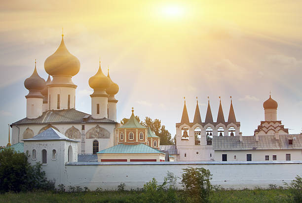 istock Tikhvin Assumption Monastery, a Russian Orthodox,Russia 629967064