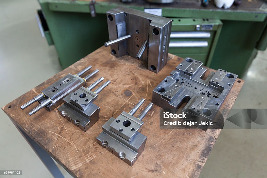 Metal tool for molding Metal tool for molding rubber products Molding a Shape Stock Photo