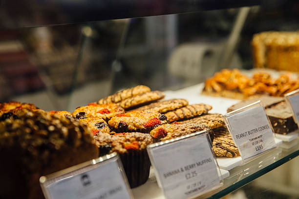 istock Sweet Treats in a Bakery Display 629985202