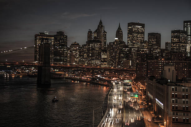 istock New York Lower Manhattan at night skyline 629985240