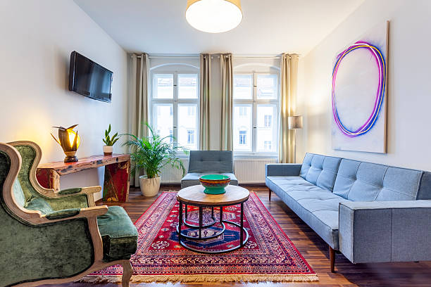 istock Classic Styled Interior Living Room with Danish Design Couch 629985828