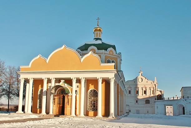 istock Facade of the ancient church 629986854