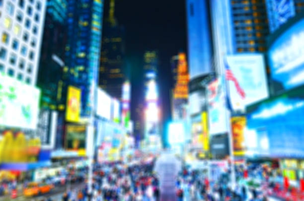 istock Times Square in New York City with blurred effect 629986938