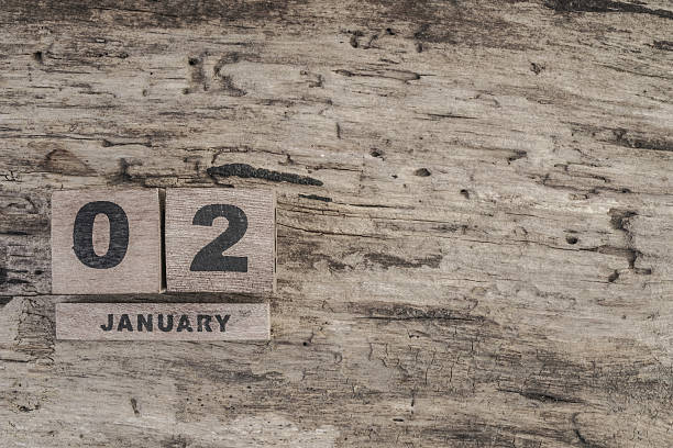 istock Cube calendar for january on wooden background 629987500