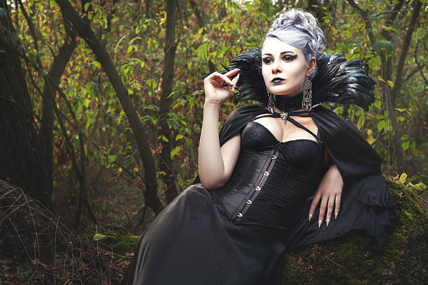 istock Woman witch in corset. 629994660
