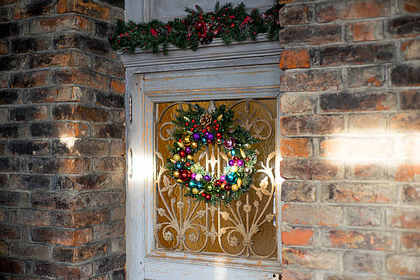 istock Stylish Christmas interior decorated in many colors 630006768