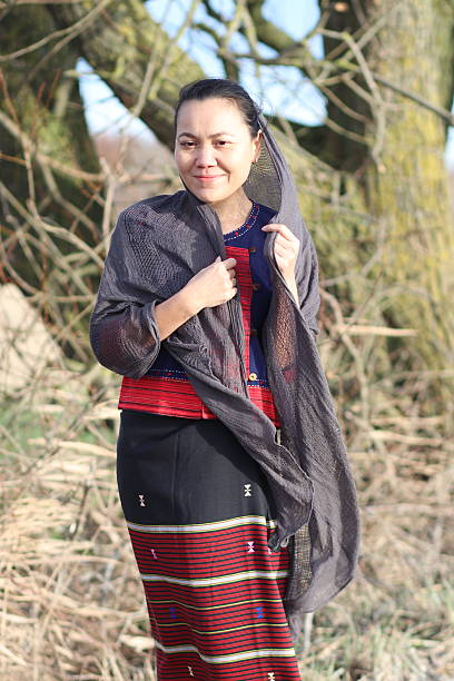 istock Thai woman in Thai costume 630009784