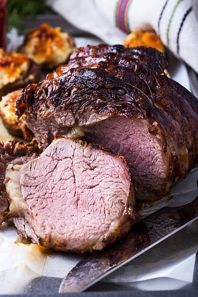 istock Homemade rib-eye boneless roast beef 630010468