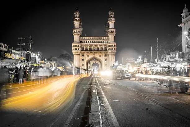 The Charminar Mosque sits in the city center of Hyderabad and is one of Inida’s most recognized structures. Tuk tuks and hand drawn cart zoom through the markets and street side restaurants. Tourists can climb to the top of the mosque and get a sweeping view of India’s 5th largest city.