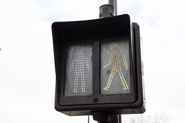 istock Green pedestrian crossing traffic light 630019792