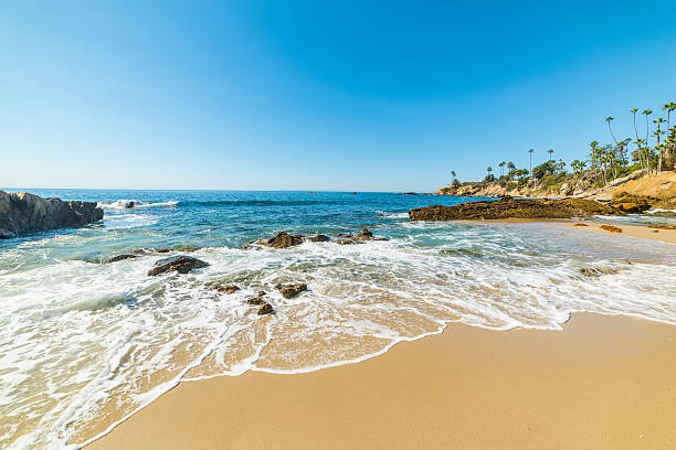 istock rocks and sand in Laguna Beach 630021396