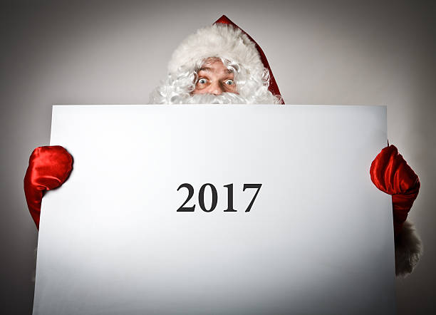 istock Santa Claus and white paper. 630022062