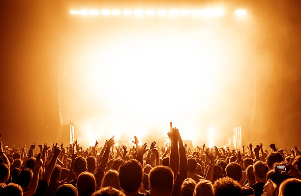 Concert Crowd stock photo