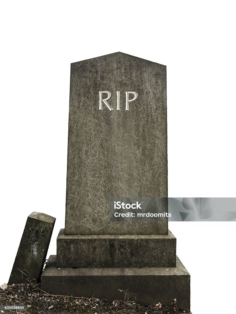 Isolated Rip Grave Stock Photo - Download Image Now - Tombstone ...