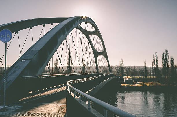 istock Osthafen bridge in Frankfurt am Main 630039158