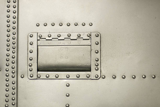Aviation Riveted Panel 30+ Paint Scrapes And Weathering On Airplane Panel With Rivets Stock ...