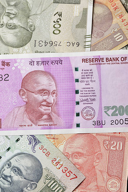 istock Close up of Various Indian Currencies Shot in Studio 630053380