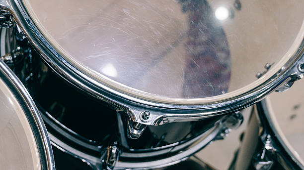 istock drum set, professional drum kit. Training to the drummer. Music 630054054