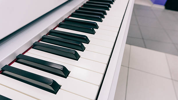 istock keys electronic synthesizer musical instrument with keys. Profes 630054352